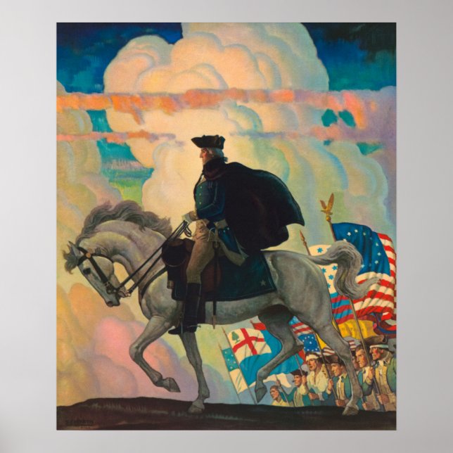 George Washington by Newell Convers Wyeth Poster (Front)