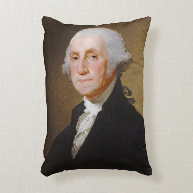 George Washington, c.1821 (oil on canvas) Accent Pillow (Front(Vertical))