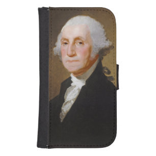 George Washington, c.1821 (oil on canvas) Wallet Phone Case For Samsung Galaxy S4