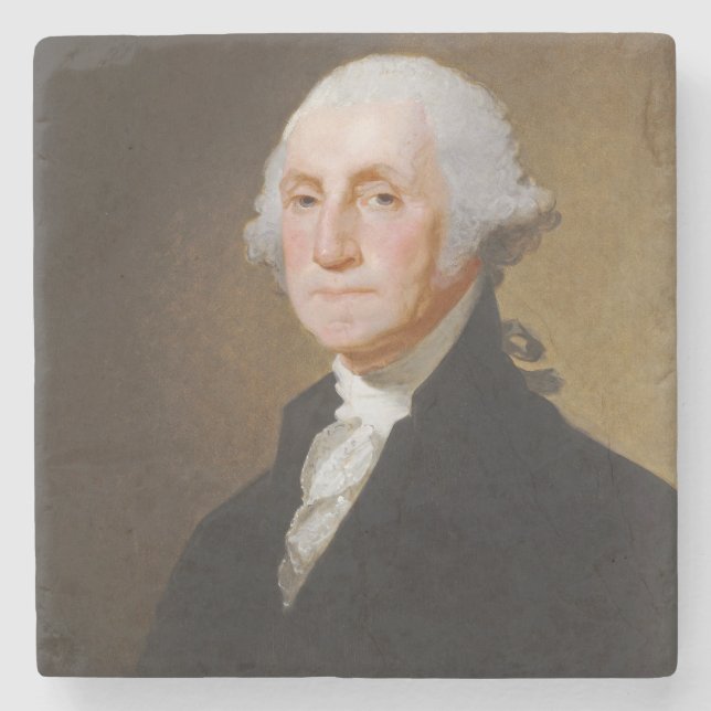 George Washington, c.1821 (oil on canvas) Stone Coaster (Front)