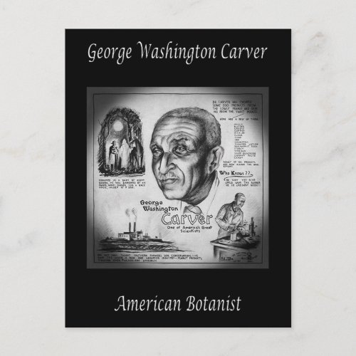 George Washington Carver  Botanist  Inventor  Postcard