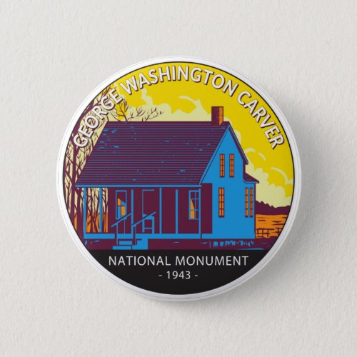 George Washington Carver National Monument Vintage Button