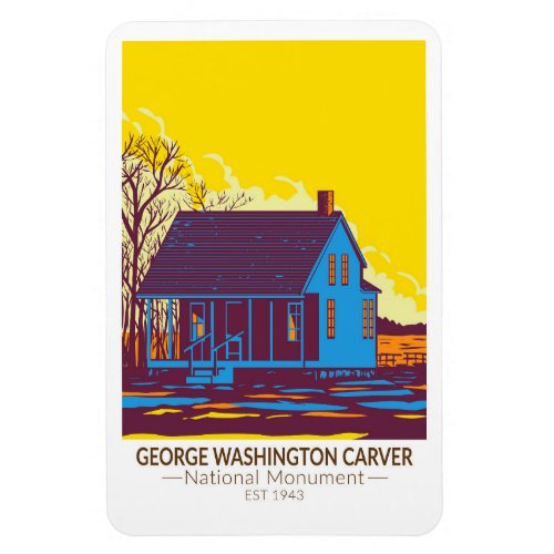 George Washington Carver National Monument Vintage Magnet