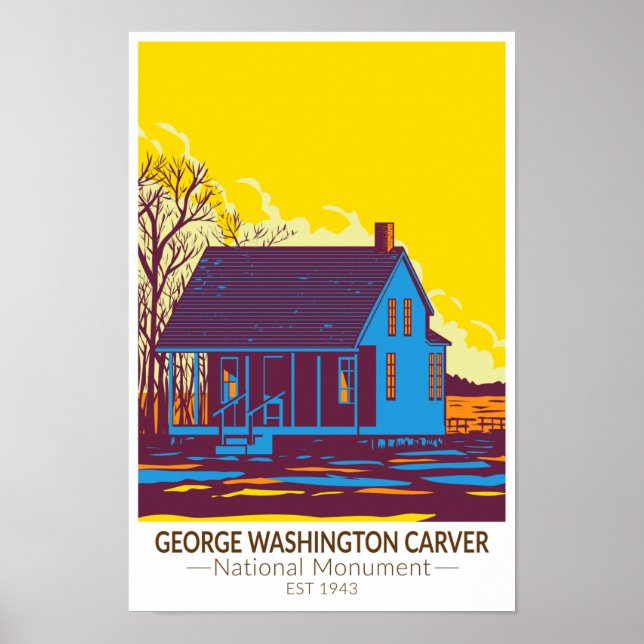 George Washington Carver National Monument Vintage Poster (Front)