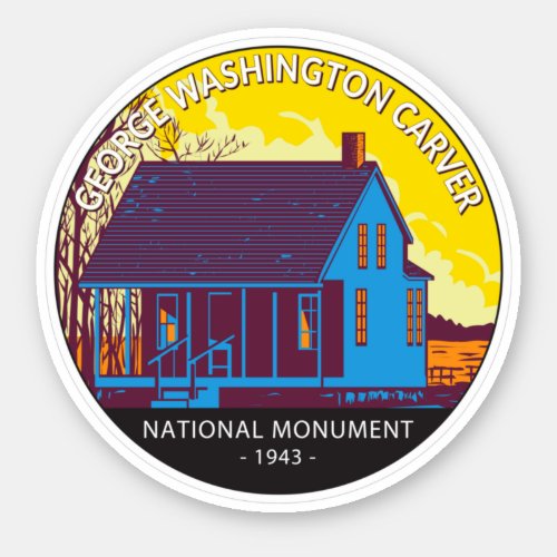 George Washington Carver National Monument Vintage Sticker