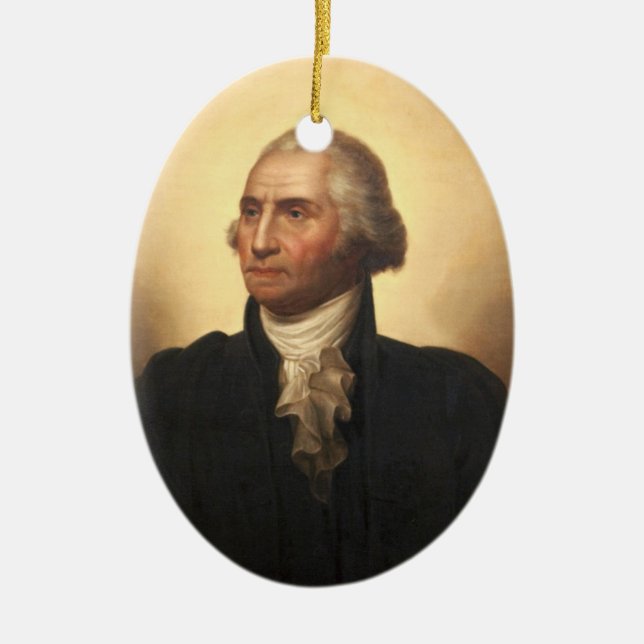 George Washington Ceramic Ornament (Front)