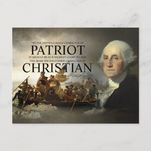 George Washington Christian Postcard