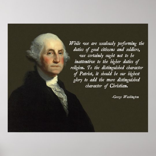 George Washington Christian Poster | Zazzle.com