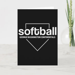 George Washington Continentals Softll Home Plate Card