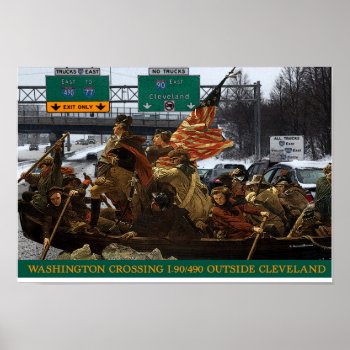 George Washington Crossing I-490 Poster by ThenWear at Zazzle