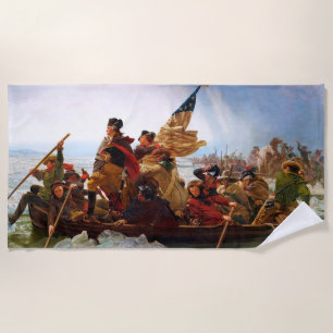 George Washington Crossing Of The Delaware River Beach Towel