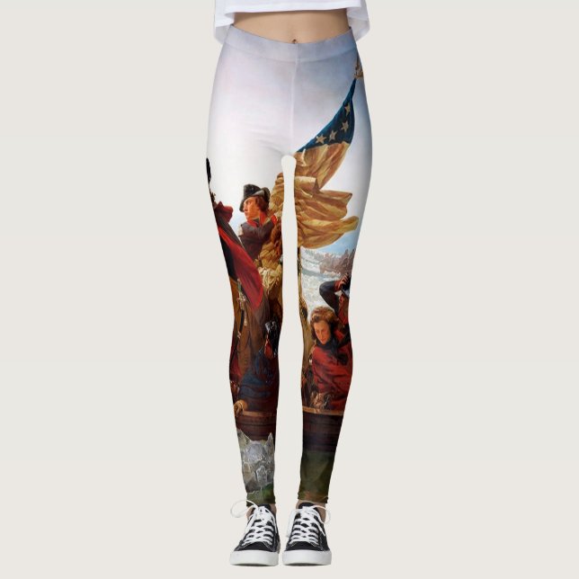 George Washington Crossing Of The Delaware River Leggings (Front)