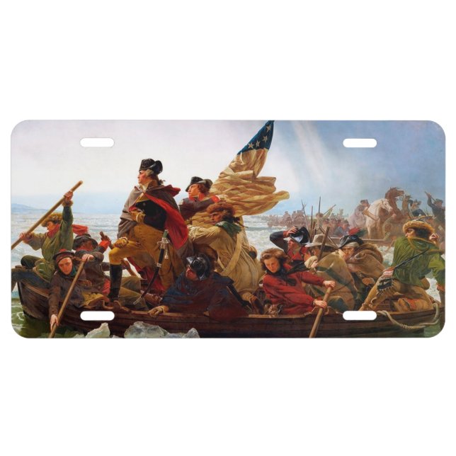 George Washington Crossing Of The Delaware River License Plate (Front)