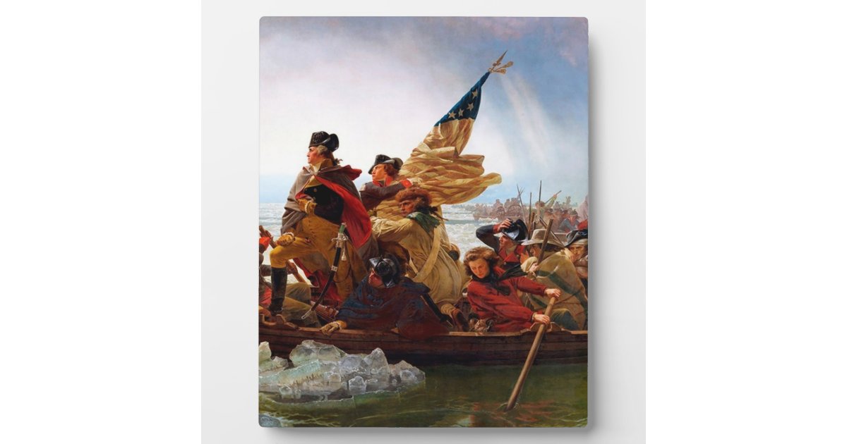 George Washington Crossing Of The Delaware River Plaque Zazzle Com