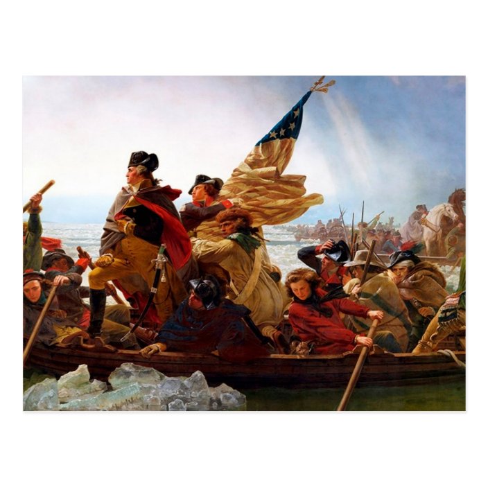 George Washington Crossing Of The Delaware River Postcard 