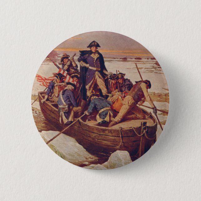 George Washington Crossing the Delaware River Button (Front)