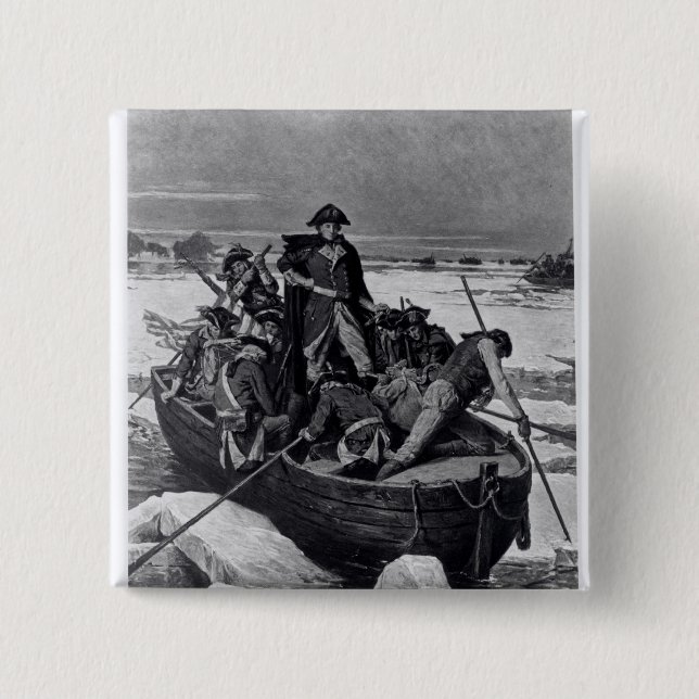 George Washington crossing the Delaware River Button (Front)