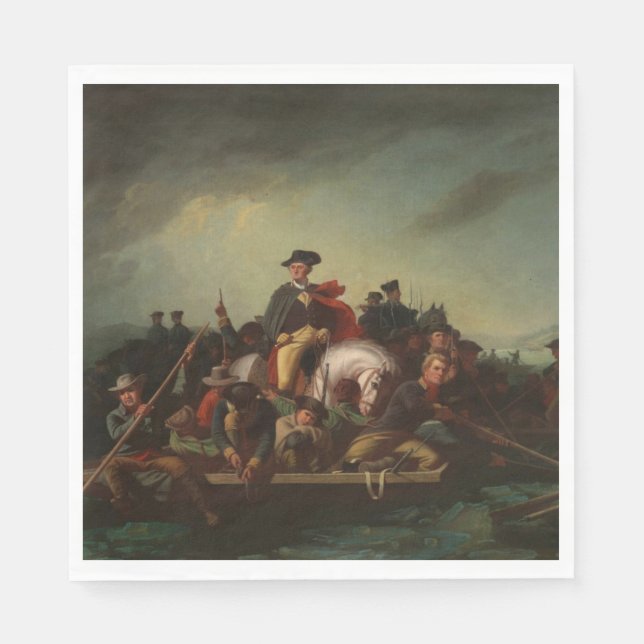 George Washington Crossing the Delaware River Napkins (Front)