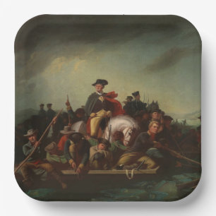 George Washington Crossing the Delaware River Paper Plates