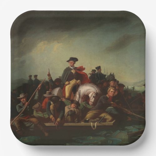 George Washington Crossing the Delaware River Paper Plates