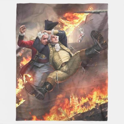 GEORGE WASHINGTON DEFEATS the BRITISH Fleece Blanket
