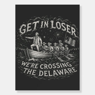 George Washington Delaware Meme Parody Art Foam Board