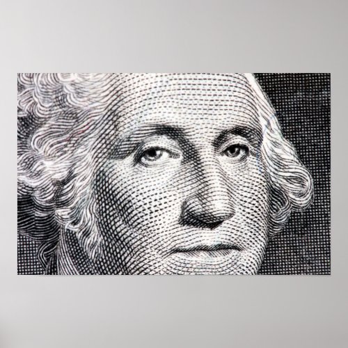 george washington dollar bill poster