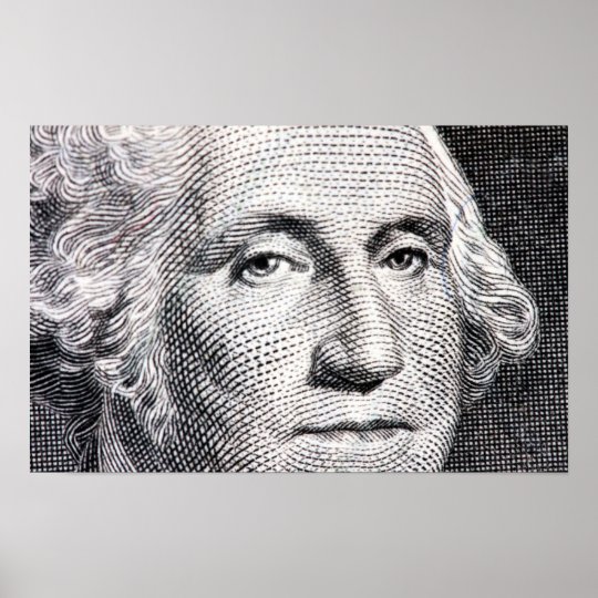 george washington dollar bill poster | Zazzle