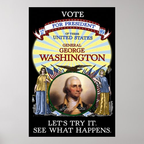 George Washington Election 1789 Poster