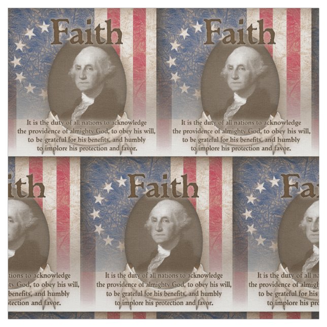 George Washington - Faith Fabric (Swatch)