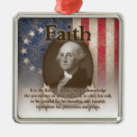 George Washington - Faith Metal Ornament