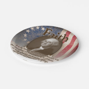 George Washington - Faith Paper Plates