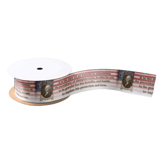 George Washington - Faith Satin Ribbon (Spool)