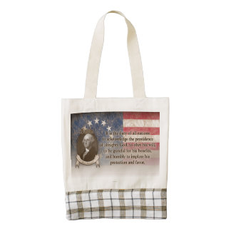 George Washington - Faith Zazzle HEART Tote Bag