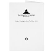 George Washington Farm Plan Map - 1766 (Back)