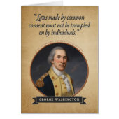 George Washington Founding Fathers Birthday Card (Front)