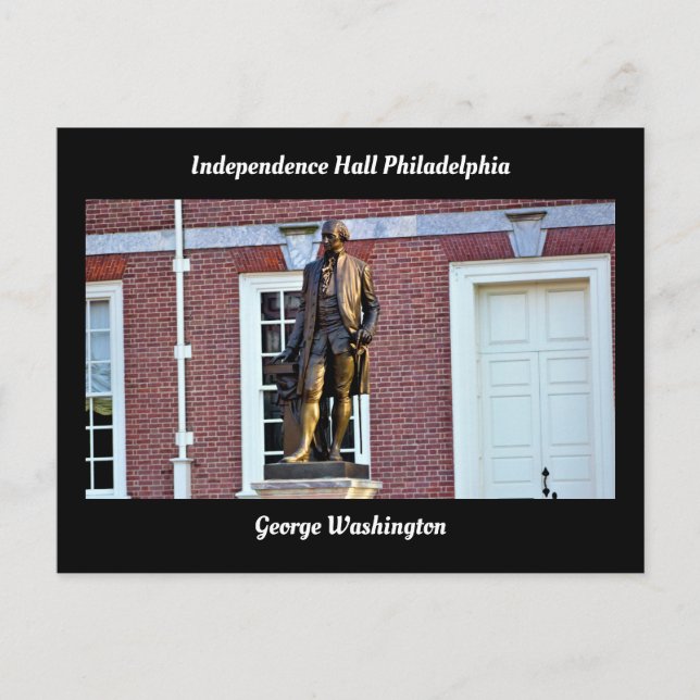 George Washington Independence Hall Philadelphia Postcard (Front)