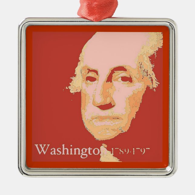George Washington Metal Ornament (Front)