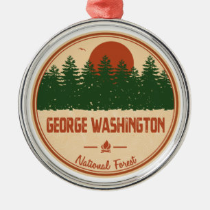 George Washington National Forest Metal Ornament