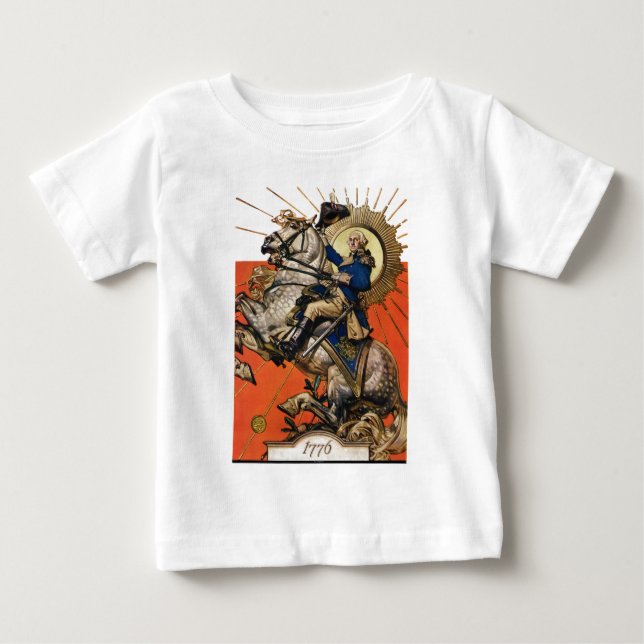 George Washington on Horseback Baby T-Shirt (Front)