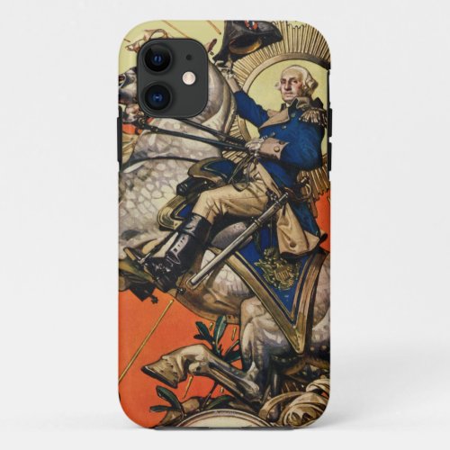 George Washington on Horseback iPhone 11 Case