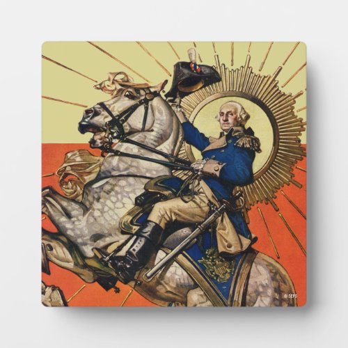 George Washington on Horseback Plaque