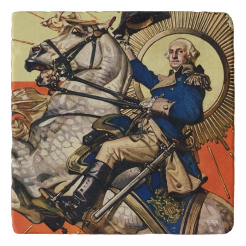 George Washington on Horseback Trivet