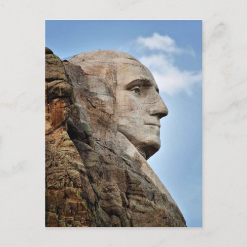 George Washington on Mount Rushmore Postcard