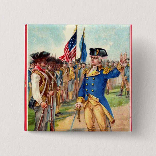 George Washington Patriotic Button (Front)