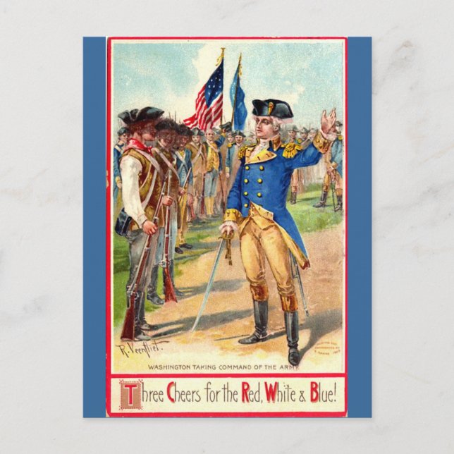 George Washington Patriotic Postcard (Front)