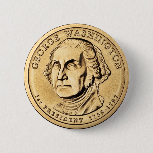 George Washington Pinback Button (Front)