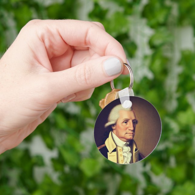 George Washington portrait (1790) Keychain (Hand)