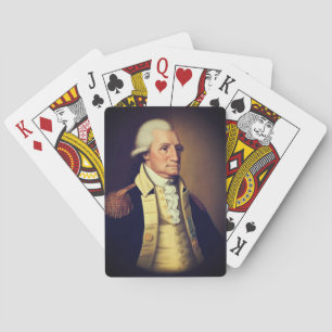George Washington portrait (1790) Poker Cards