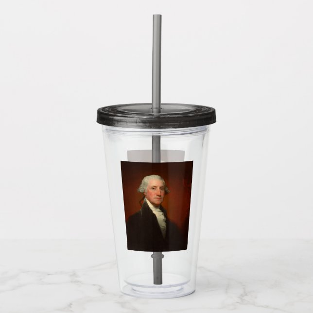 George Washington Portrait Acrylic Tumbler (Front)